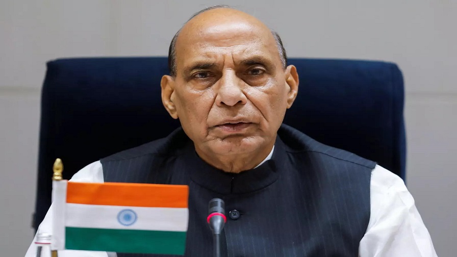Rajnath Singh slammed US President Donald Trump's tariff threats