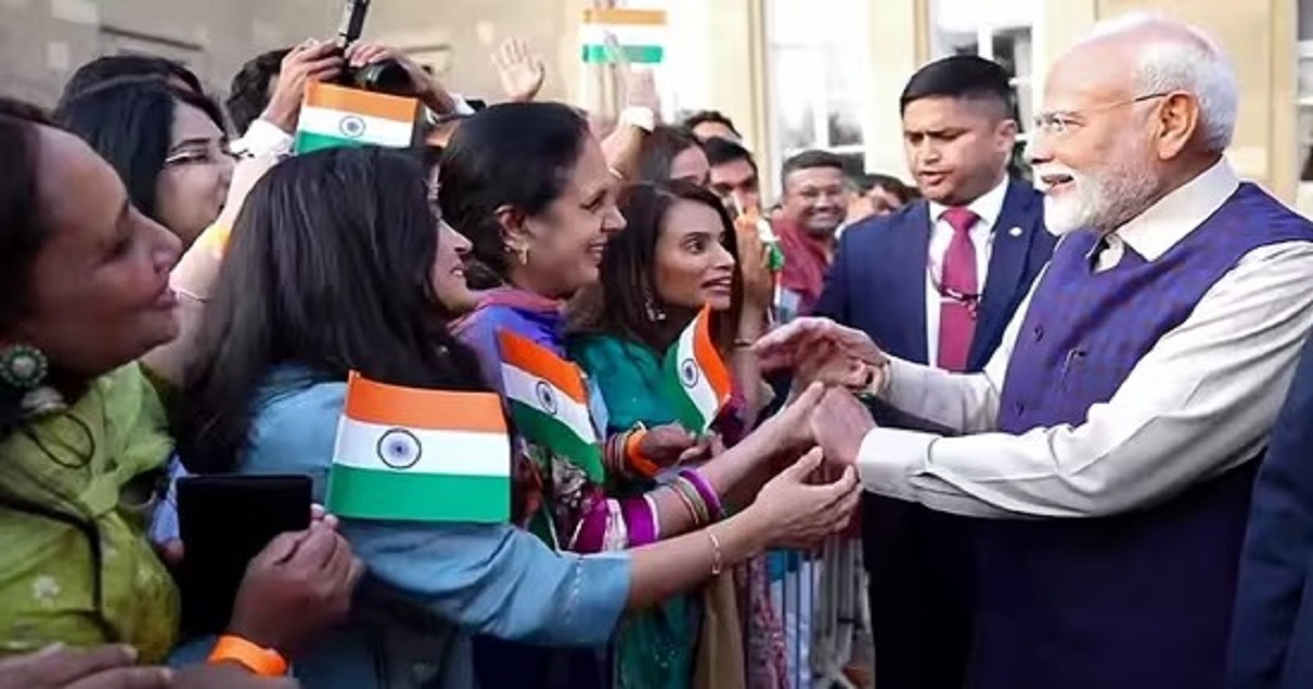 Pm Modi in London today landmark india uk trade deal