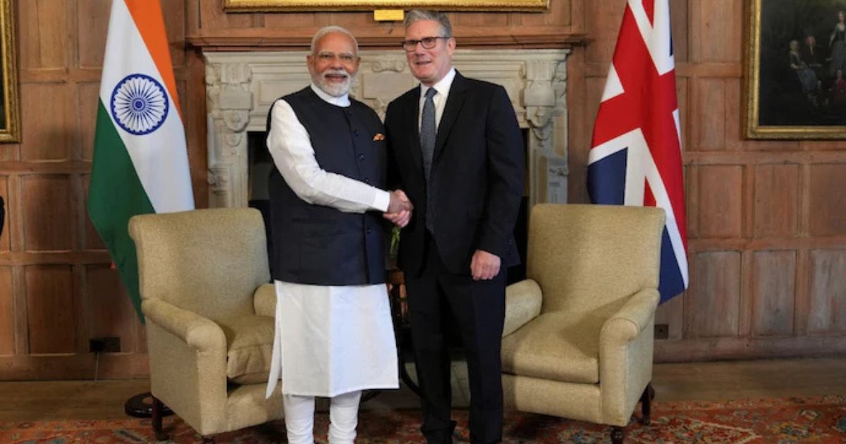 PM Modi and British Prime Minister Keir Starmer announced India-UK Free Trade Agreement
