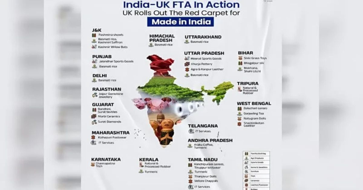 India UK Free Trade Agreement Piyush Goyal highlights state-wise benefits