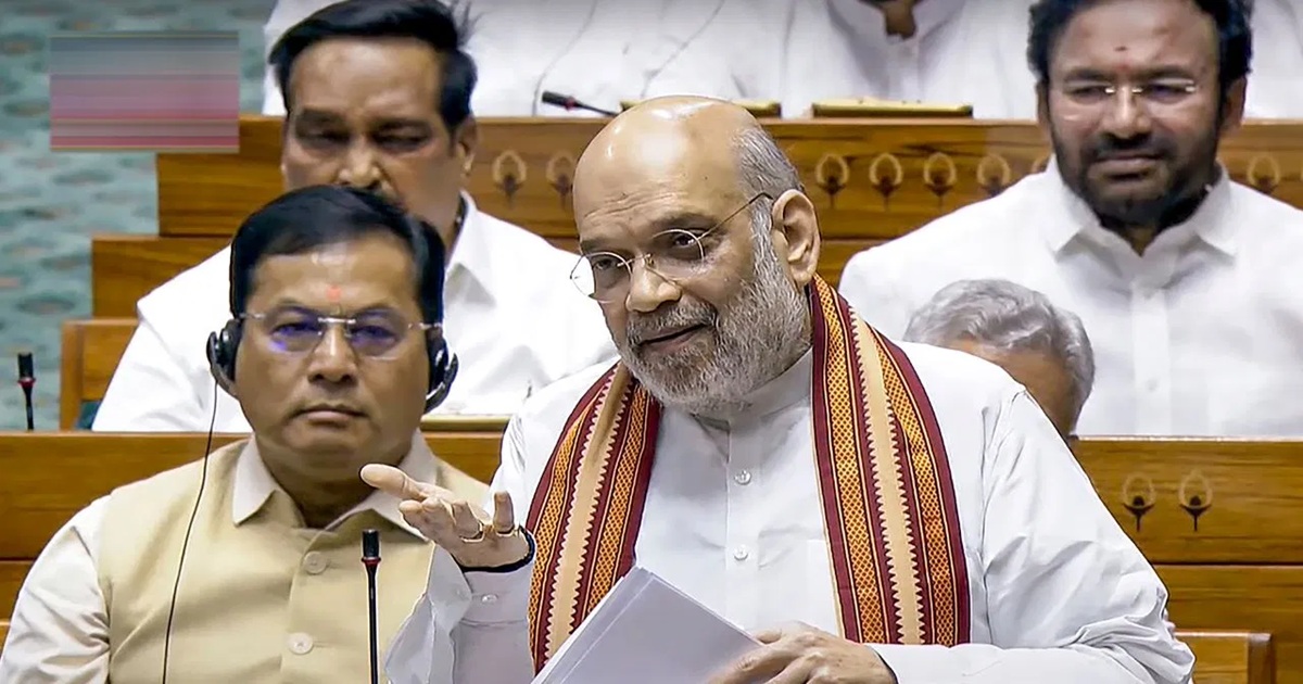 amit shah fiery speech parliament Pahalgam attack Operation Sindoor operation mahadev
