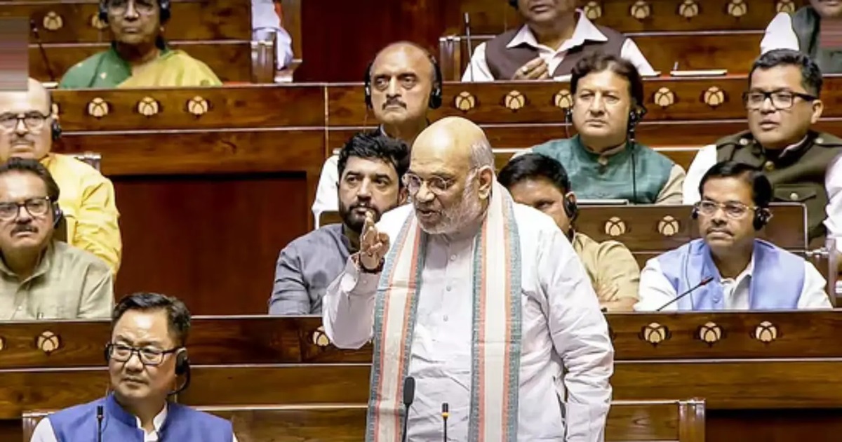 amit shah in rajya sabha criticized congress said they gave away pok, bj will get it back