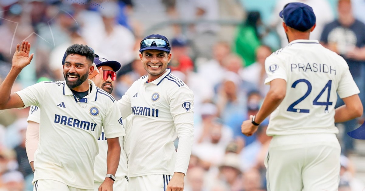 india vs england mohammed Siraj prasidh krishna shows magic in oval test day 2