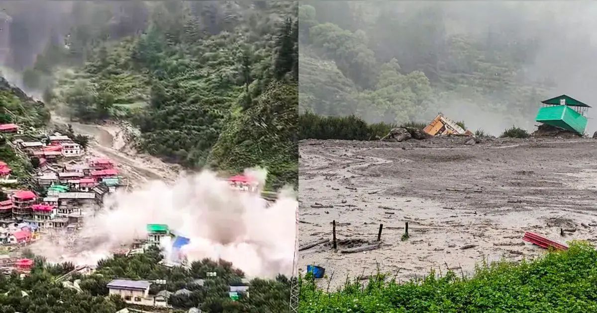 uttarkashi cloudburst several missing as search operation hampered for bad weather in uttarakhand's dharali