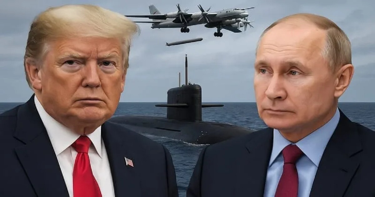Putin nuclear bombers near Europe as trump sends submarines world war 3