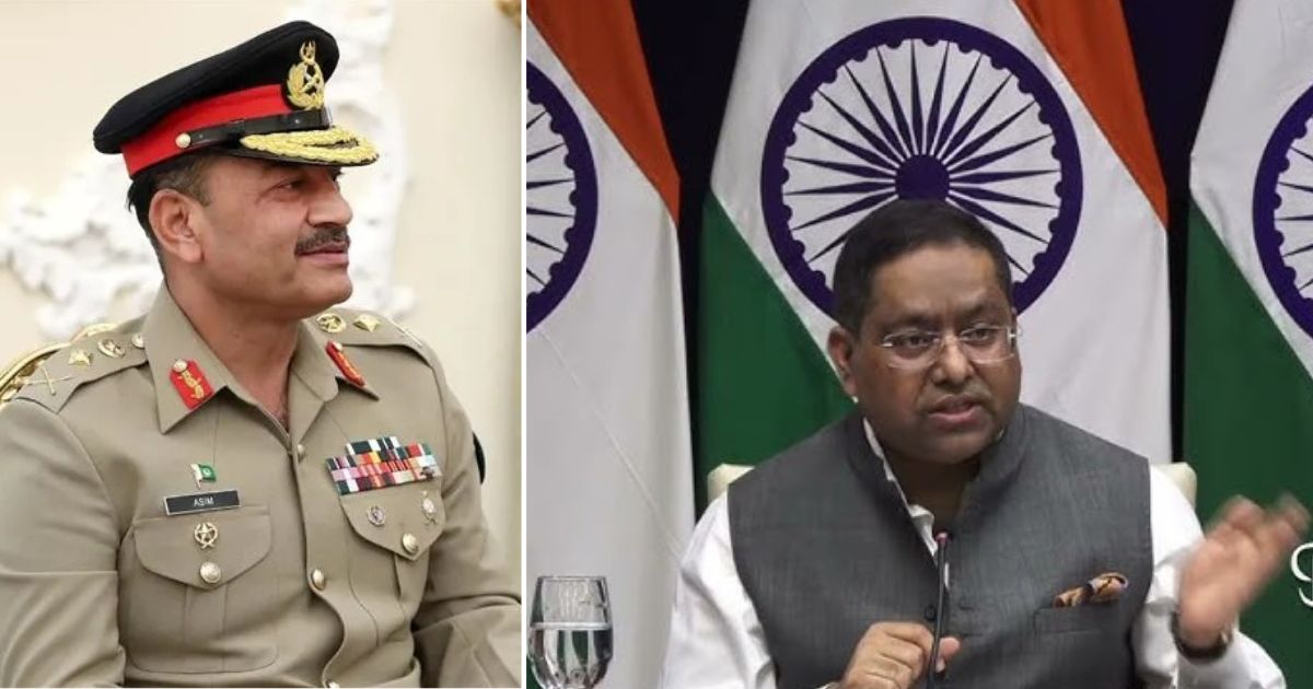 india's response on nuclear threat mea give strong stand on asim Munir and usa