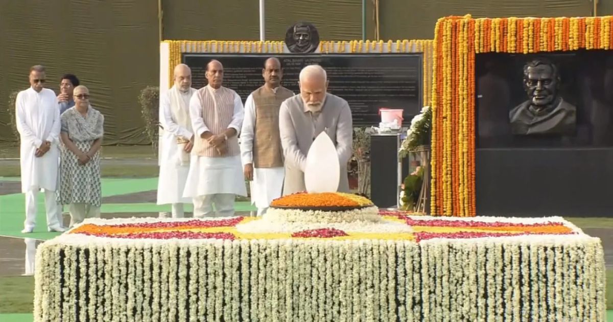 Atal Bihari Vajpayees death anniversary PM Modi pays tribute