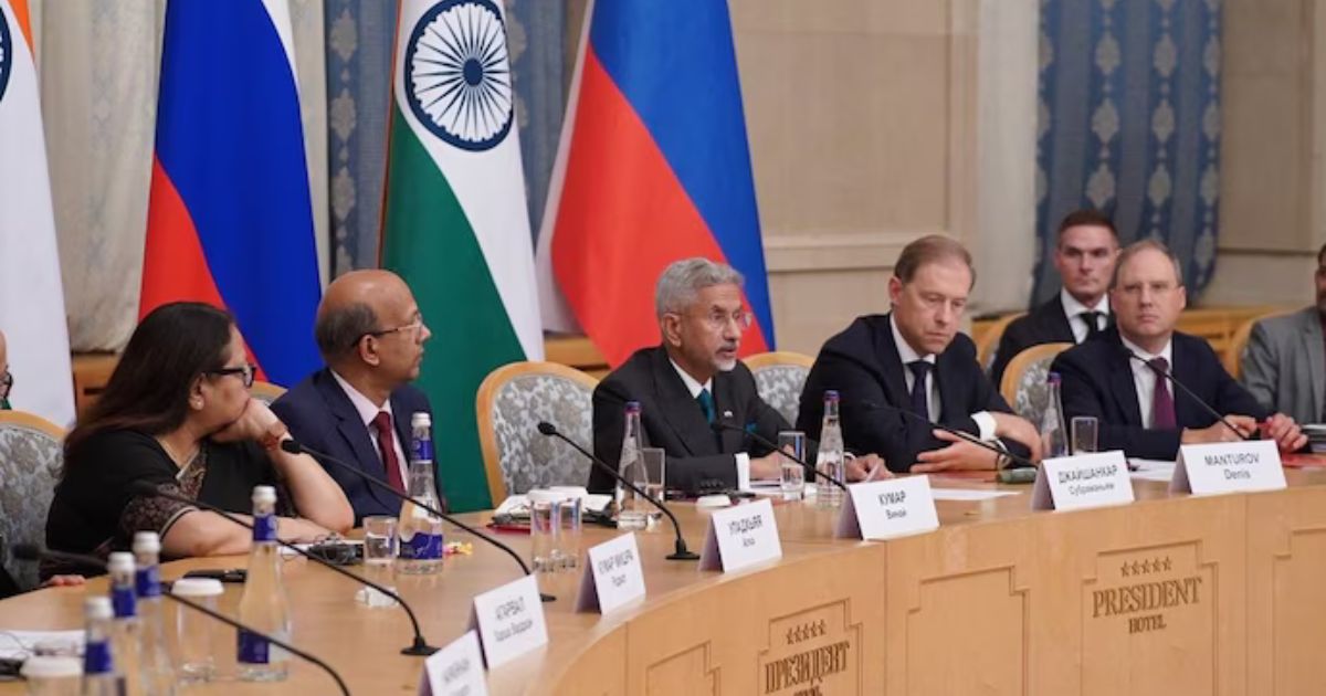 Russia tour of Jaishankar amid US tariffs and remark regarding Free Trade