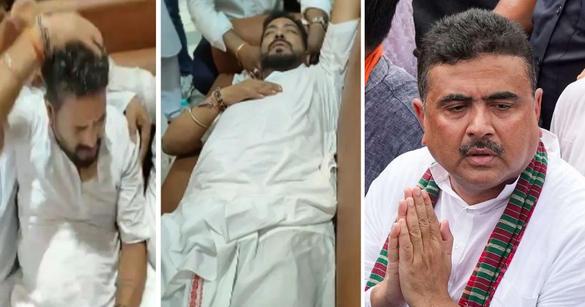 west bengal assembly huge scuffle chaos after suvendu adhikari shankar ghosh suspended