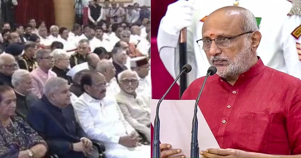 Cp radhakrishnan took oath as indias 15th vice president