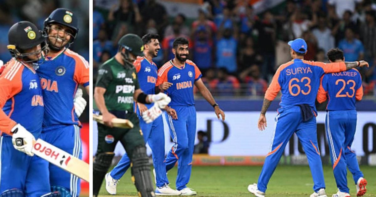 india beats pakistan in asia cup 2025 super four match abhishek sharma shubhman gil proves pak bollowing attack cant fight wth bharat