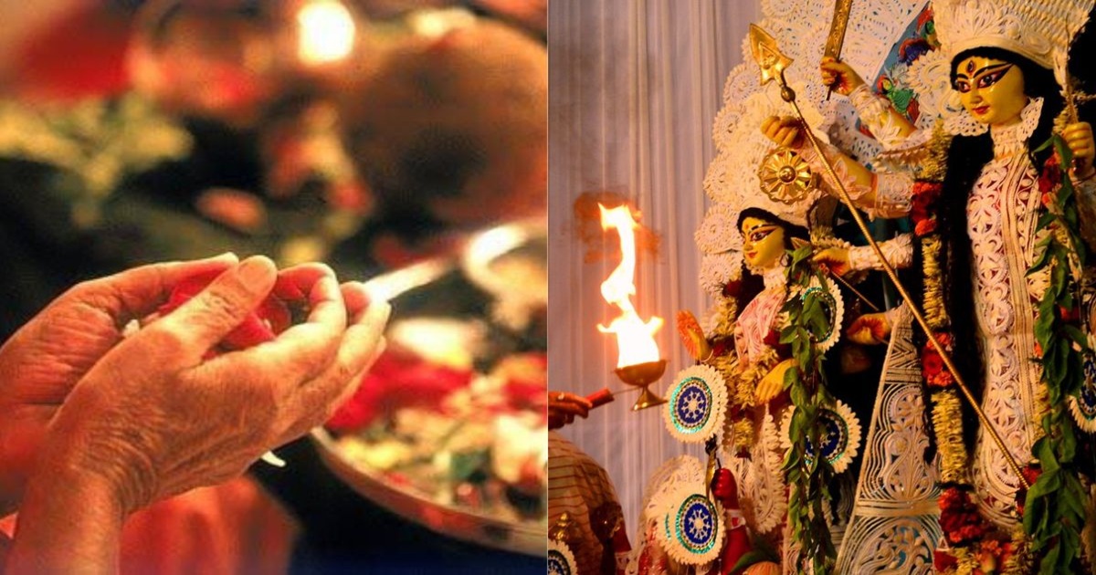 durga puja 2025 mahashtami rituals significance of pushpanjali