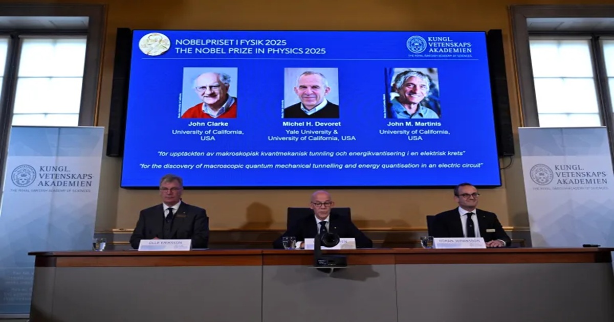 Nobel prize for physics awarded for quantum mechanic tunnelling