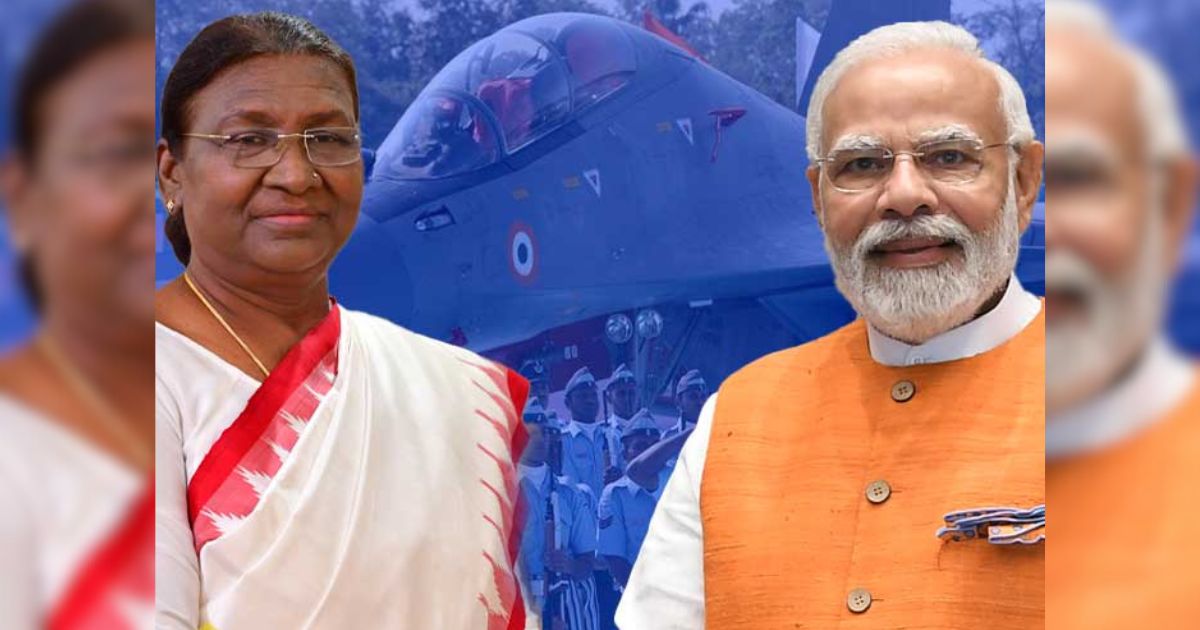 president murmu pm modi congratulate indian air force on 93rd air force day 2025 symbol of bravery discipline courage commitment excellence