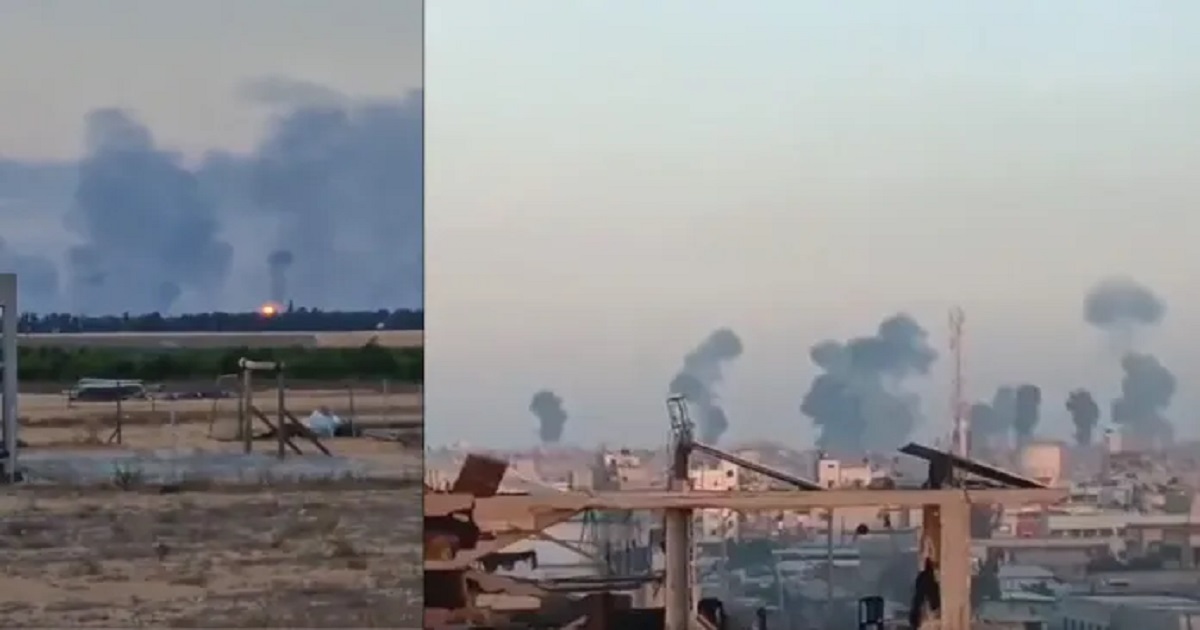 Idf launches strikes against hamas