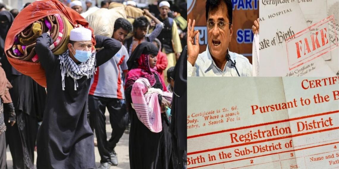 kirti somaiya investigates fake birth certificates of 511 bangladeshi rohingyas in maharashtra