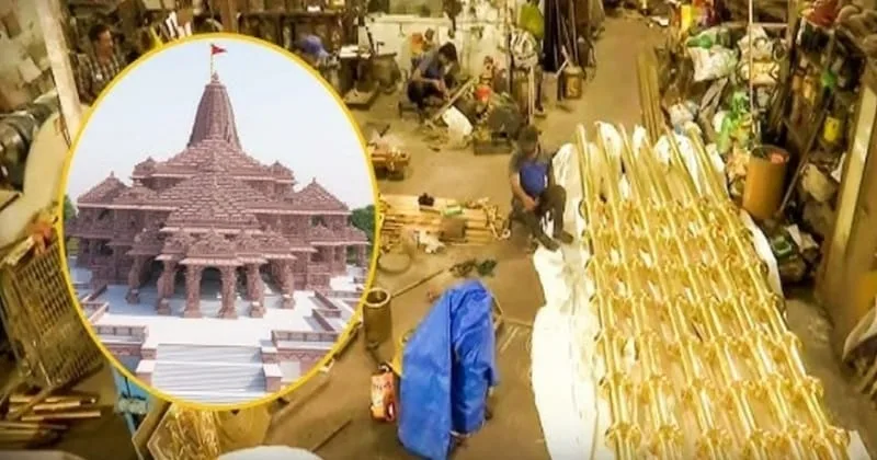 pm modi to hoist 22 foot saffron flag on 161 foot peak in ayodhya ram mandir