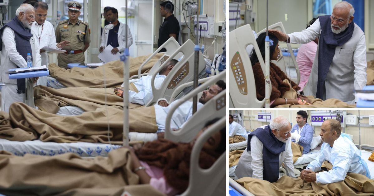 pm modi visit hospital to meet injured person in delhi blast
