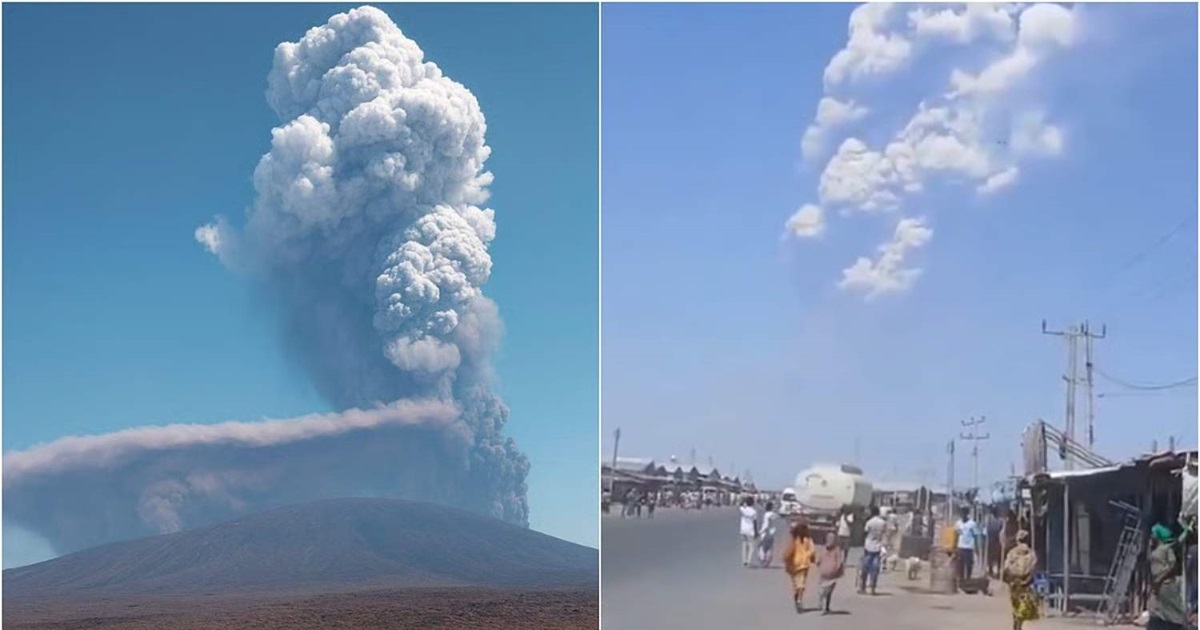 hayli gubbi volcano eruption ash from ethiopia reaches delhi flghts cancelled