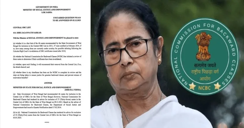 obc category in west bengal ncbc delists 35 muslim castes wrongly included in obc category what mamata govt done said bjp