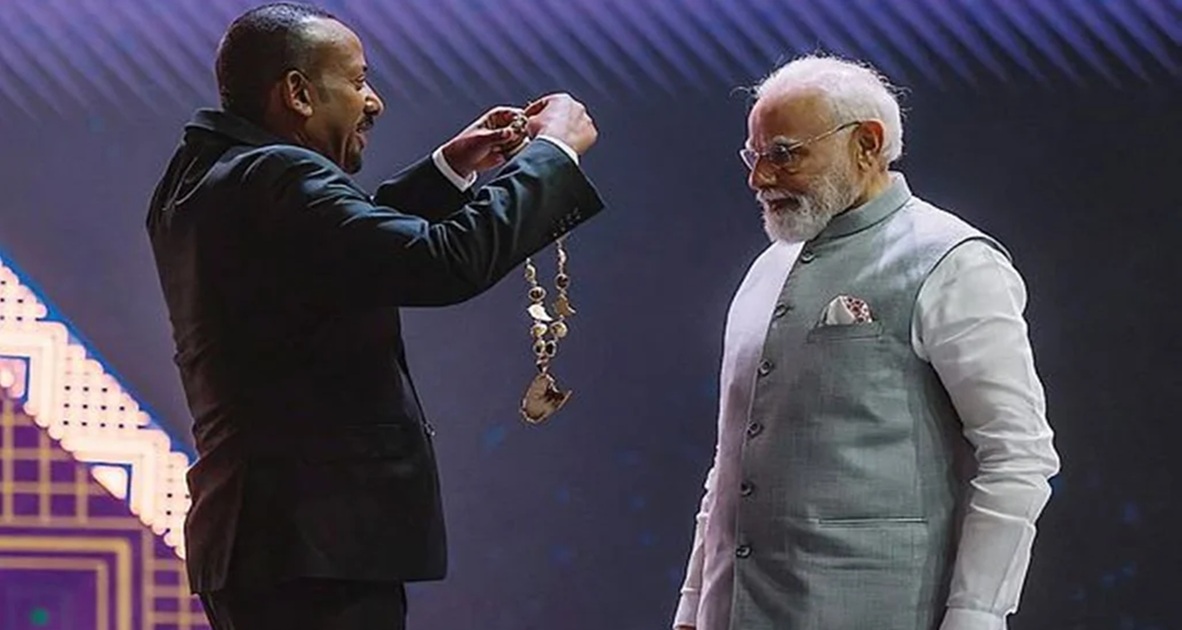 world-leader-narendra-modi-awarded-ethiopias-highest-honor-a-milestone-of-friendship
