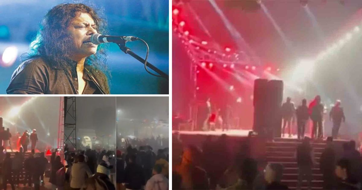 bangladesh singer james concert vandalized muslim mob attacks music stage with stones and bricks