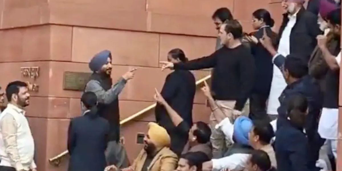 enemy of the country traitor a union minister attacked rahul outside parliament