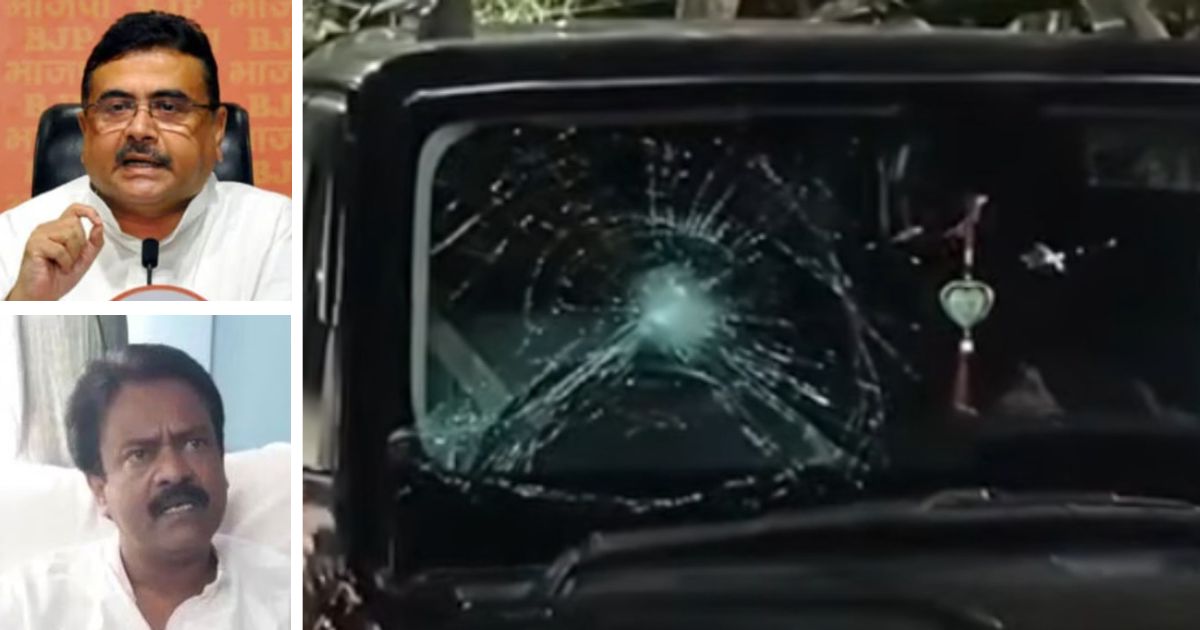 bjp mla's car attacked ashok kirtaniya aid his family suffered for tmc in bongaon
