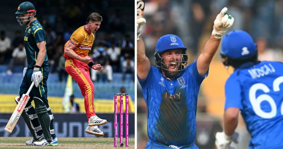 t20 world cup 2026 zimbabwe defeats australia creates history italy beats nepal in historic win