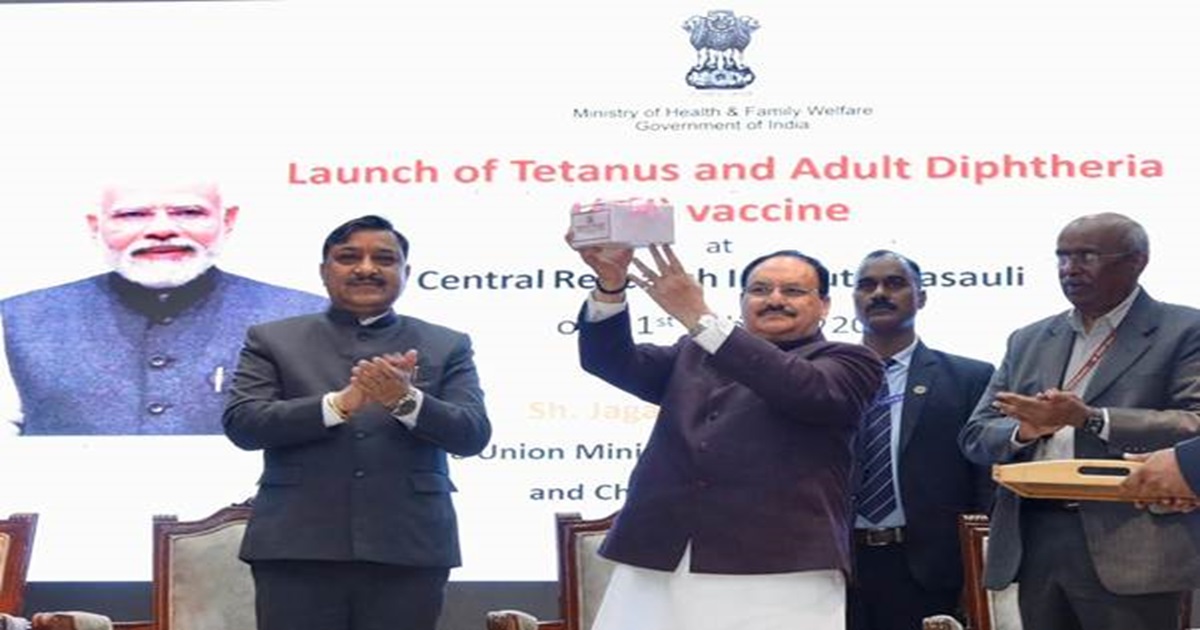 jp nadda launched td vaccine calls it milestone for atmanirbhar health sector in bharat