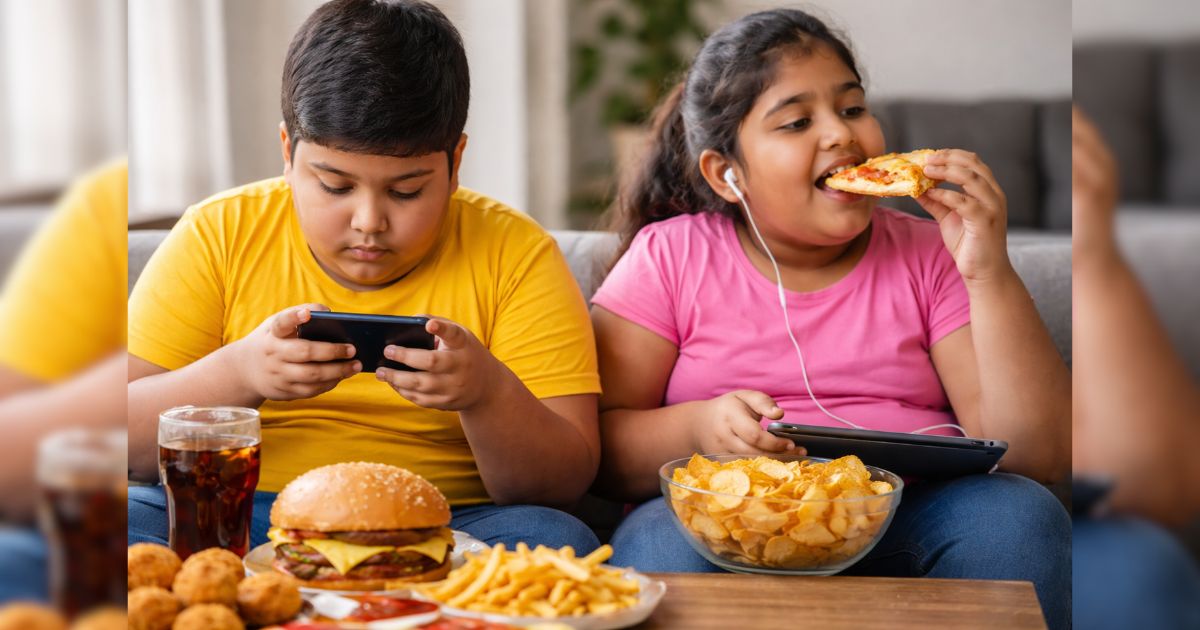 Childhood Obesity India Mobile Addiction and Junk Food Real Culprits child health lifestyle crisis