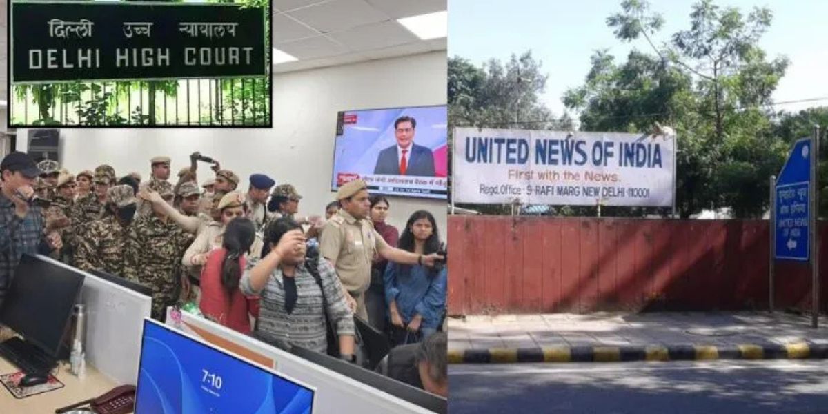 united news of india news delhi-police-seals-uni-news-media-office-on-high-court-order-for-non-compliance-with-contract-terms