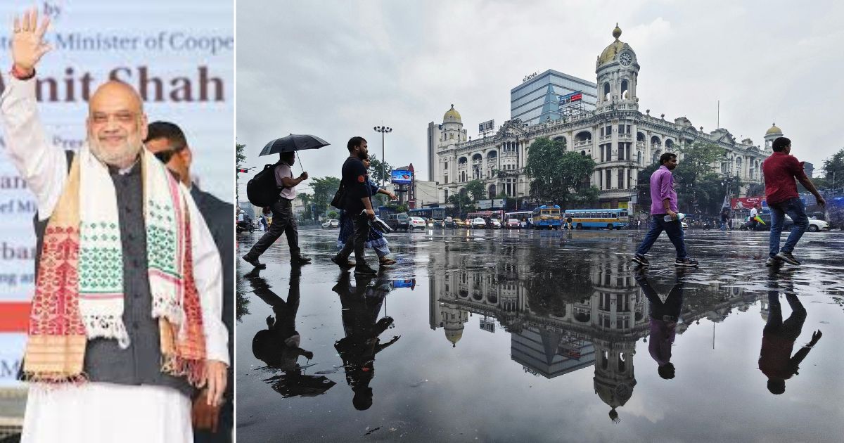 flight couldn't land in kolkata as rain lashes