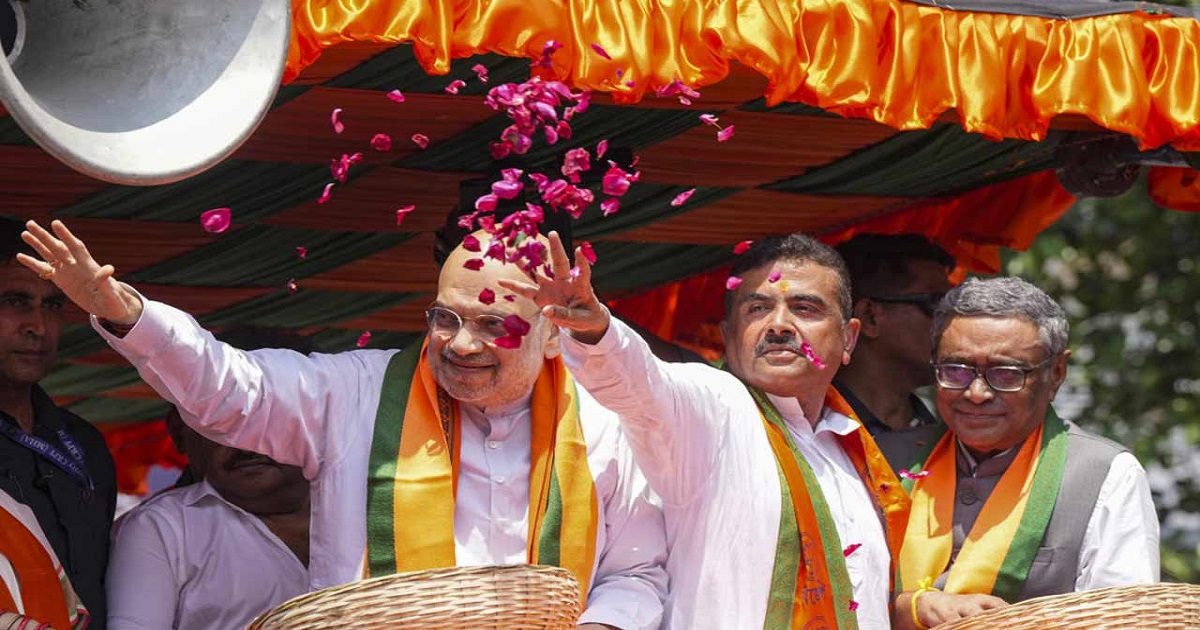 West Bengal assembly election suvendu adhikari files nomination in presence of amit shah