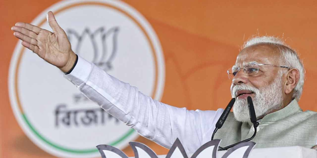 the game of cut money and the mafia raj will no longer be tolerated after may 4th accounts will be settled one by one modi fires a broadside against the mamata government