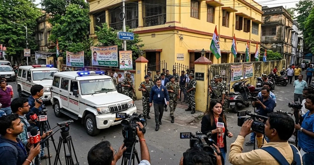 Ed raid at the residence of Kolkata police dc