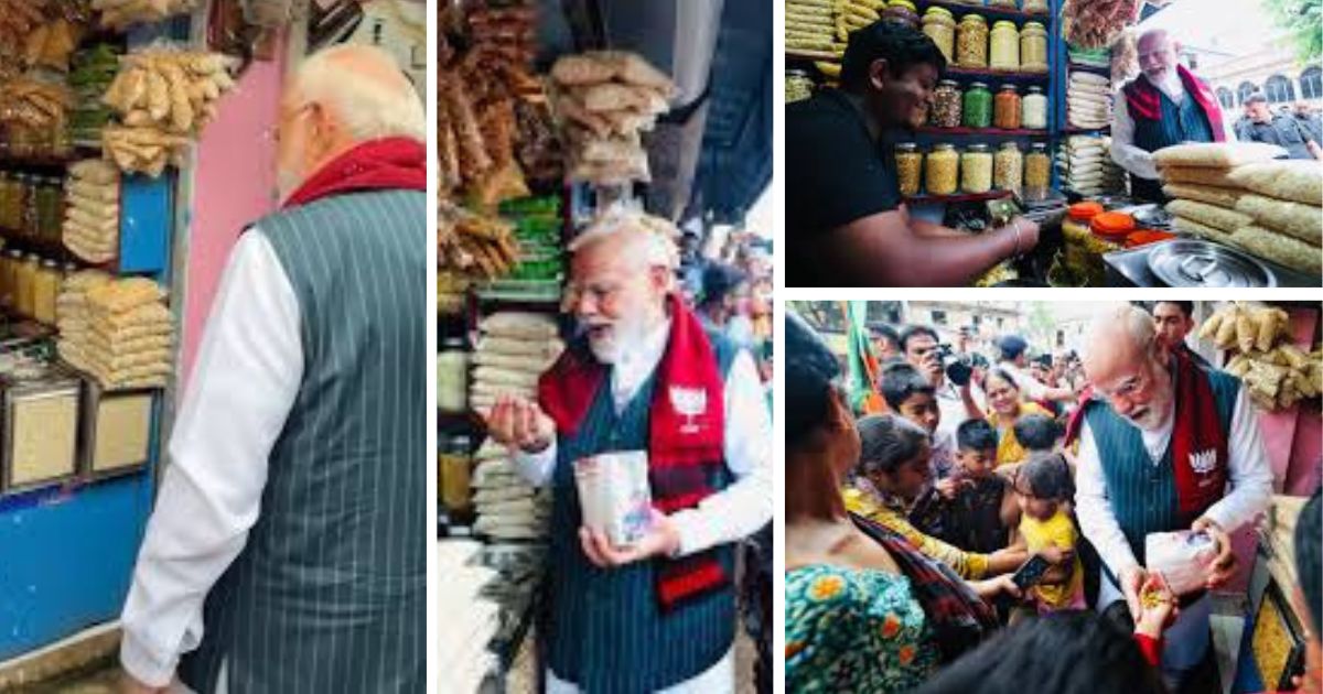 pm modi in jhargram enjoys jhalmuri between four rallies amid west bengal assembly election 2026