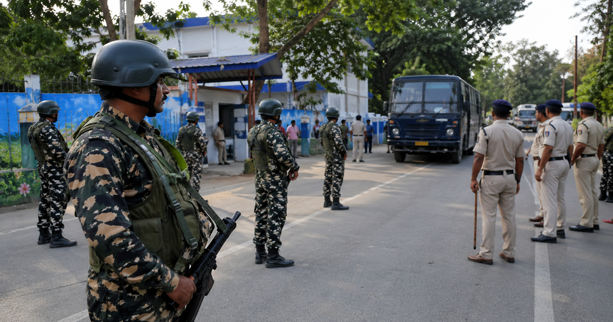 WB Assembly Polls 2026 Election Commission India deploys over 2 lakh central force 38000 police personnel during crucial second Phase polling
