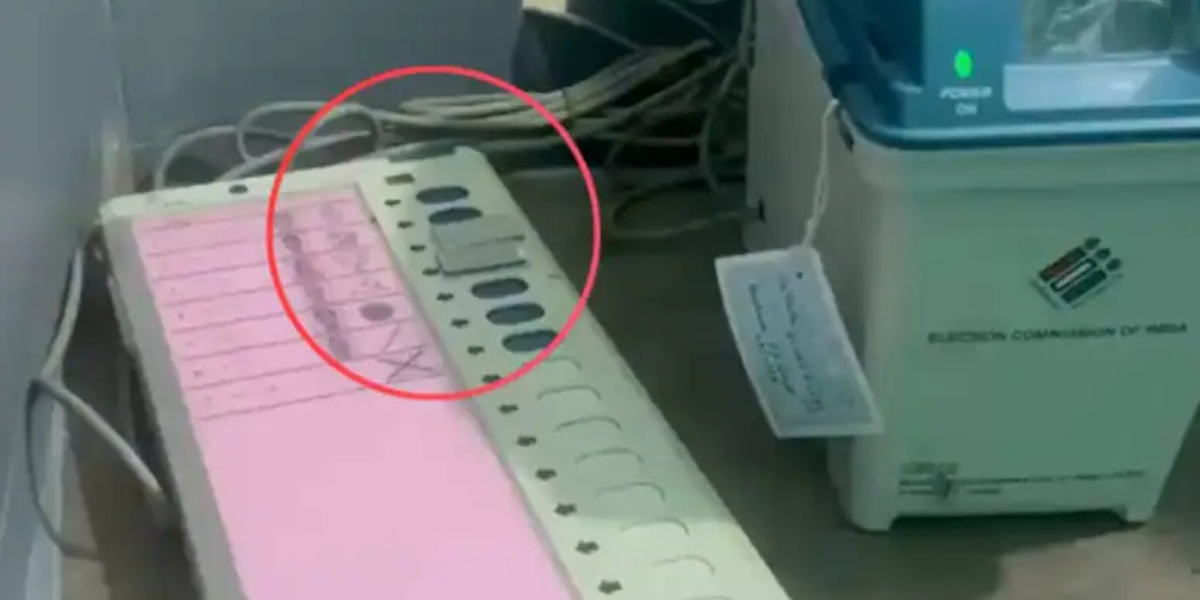 west bengal election news tape on lotus symbol on evmss in diamond harbour bjp slams trinamool singham hits back