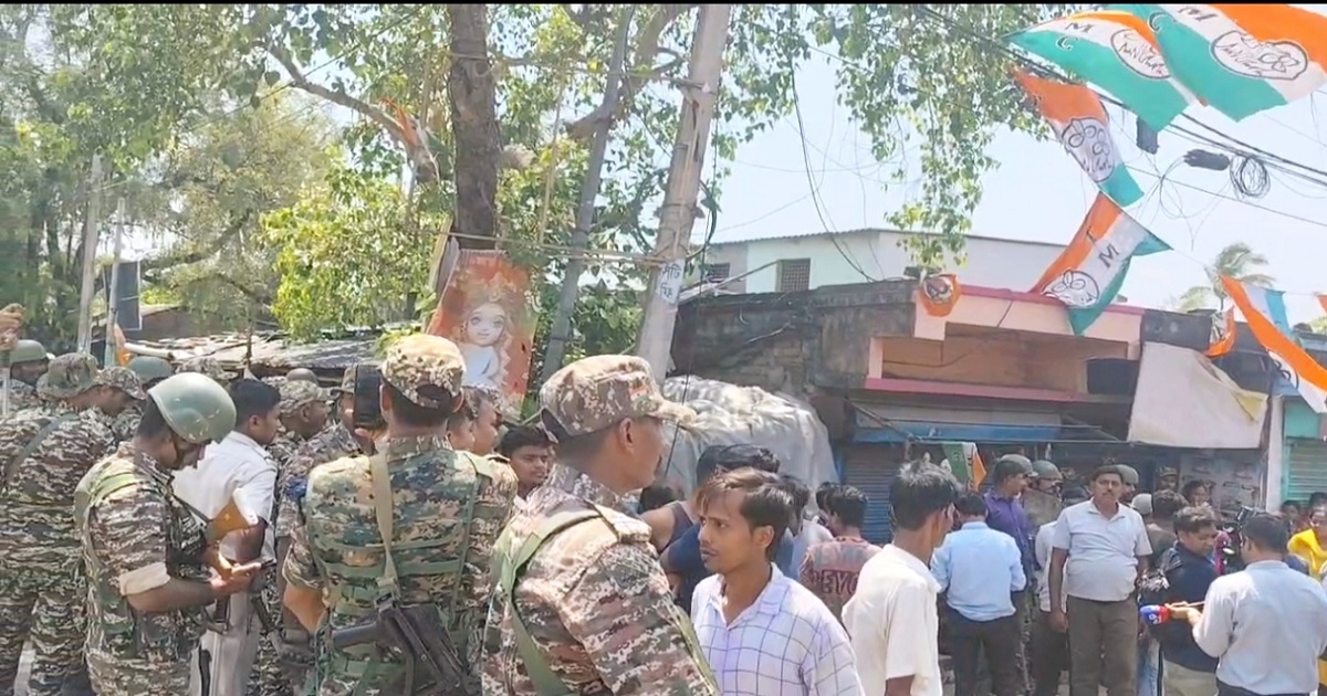 Post poll violence bjp protest against tmc in falta