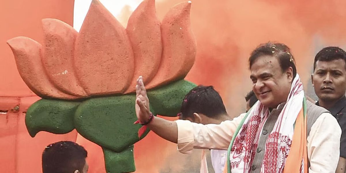 assam assembly election the bjp led alliance is set to form the government in assam for the third consecutive time