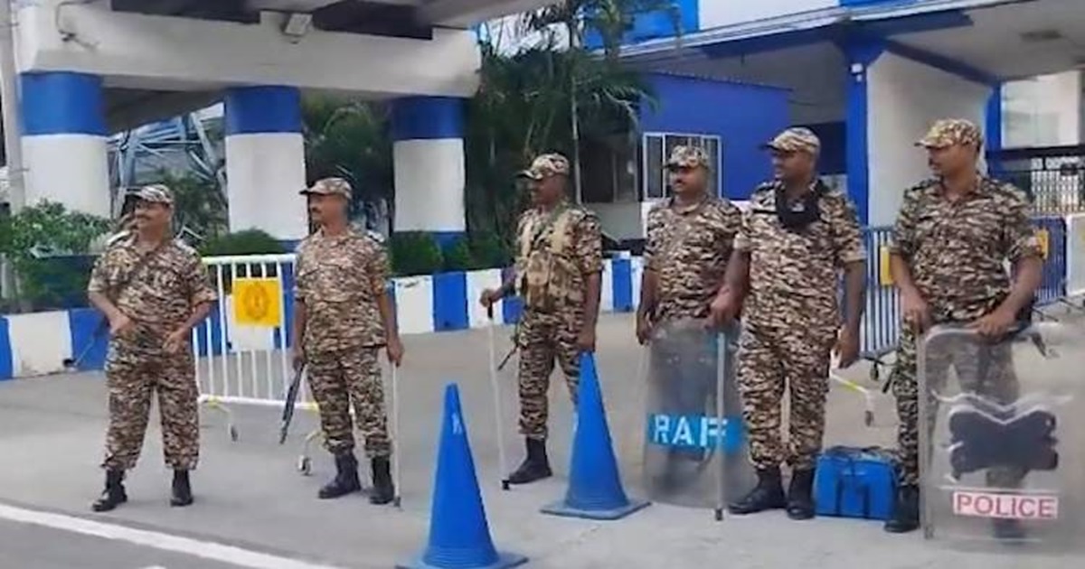 central force at nabanna for securing govt files and documents during assembly election 2026