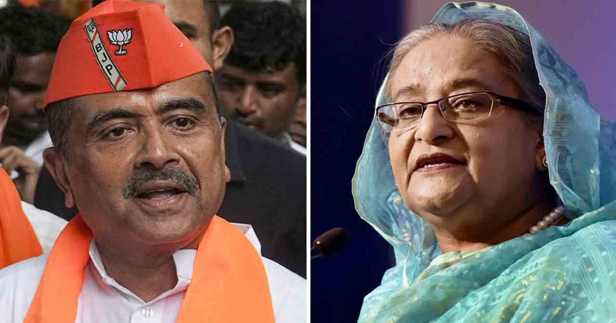 Sheikh hasina congratulates west Bengal election winners suvendu adhikari