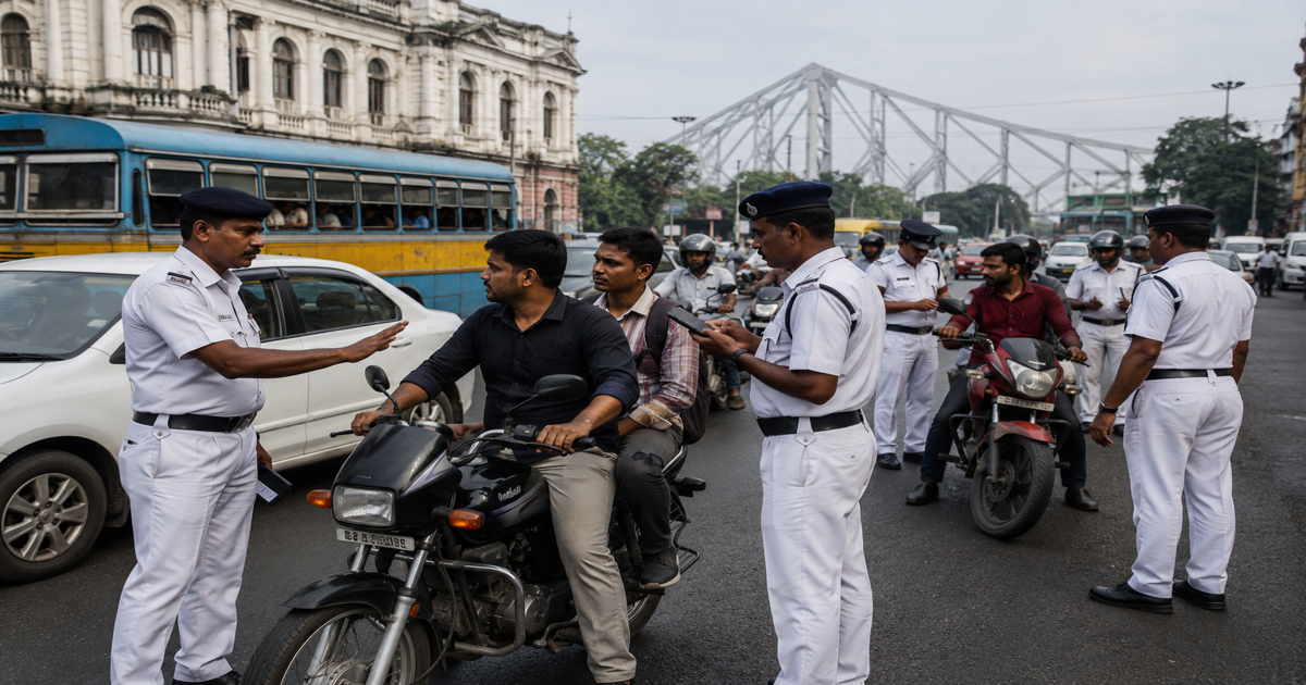 Crackdown on Helmetless Riders: পথ নিরাপত্তায় কঠোর প্রশাসন, কলকাতা জুড়ে হেলমেটবিহীন চালকদের বিরুদ্ধে পুলিশের বিশেষ অভিযান