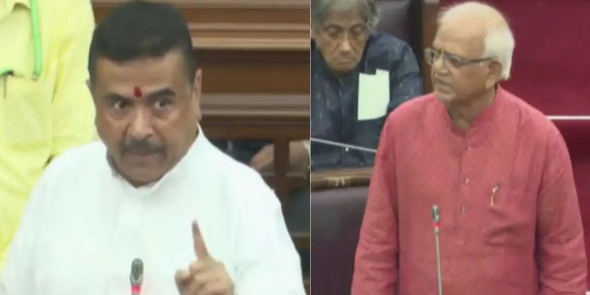 suvendu Adhikari and tapos roy news suvendu sets a condition for shobhandeb regarding the issue of displaced party workers anyone whose name appears on the list of accused persons involved in the post-2021 election violence will inevitably face imprisonment; a stern warning issued
