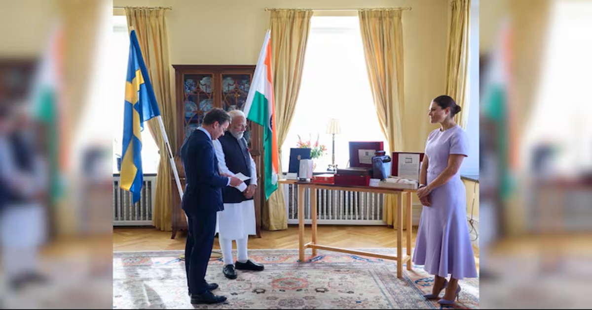pm-modi-sweden-visit-tagore-legacy-gift-exchange--ulf-kristersson-bilateral-talks