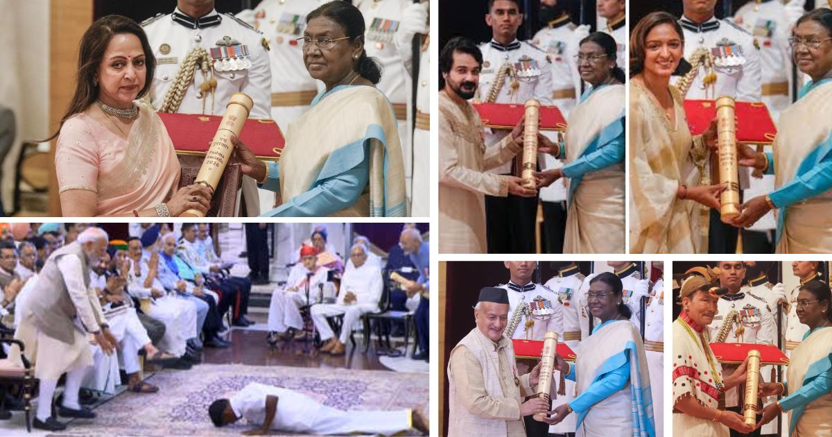 padma shri president confers 66 padma awards are given