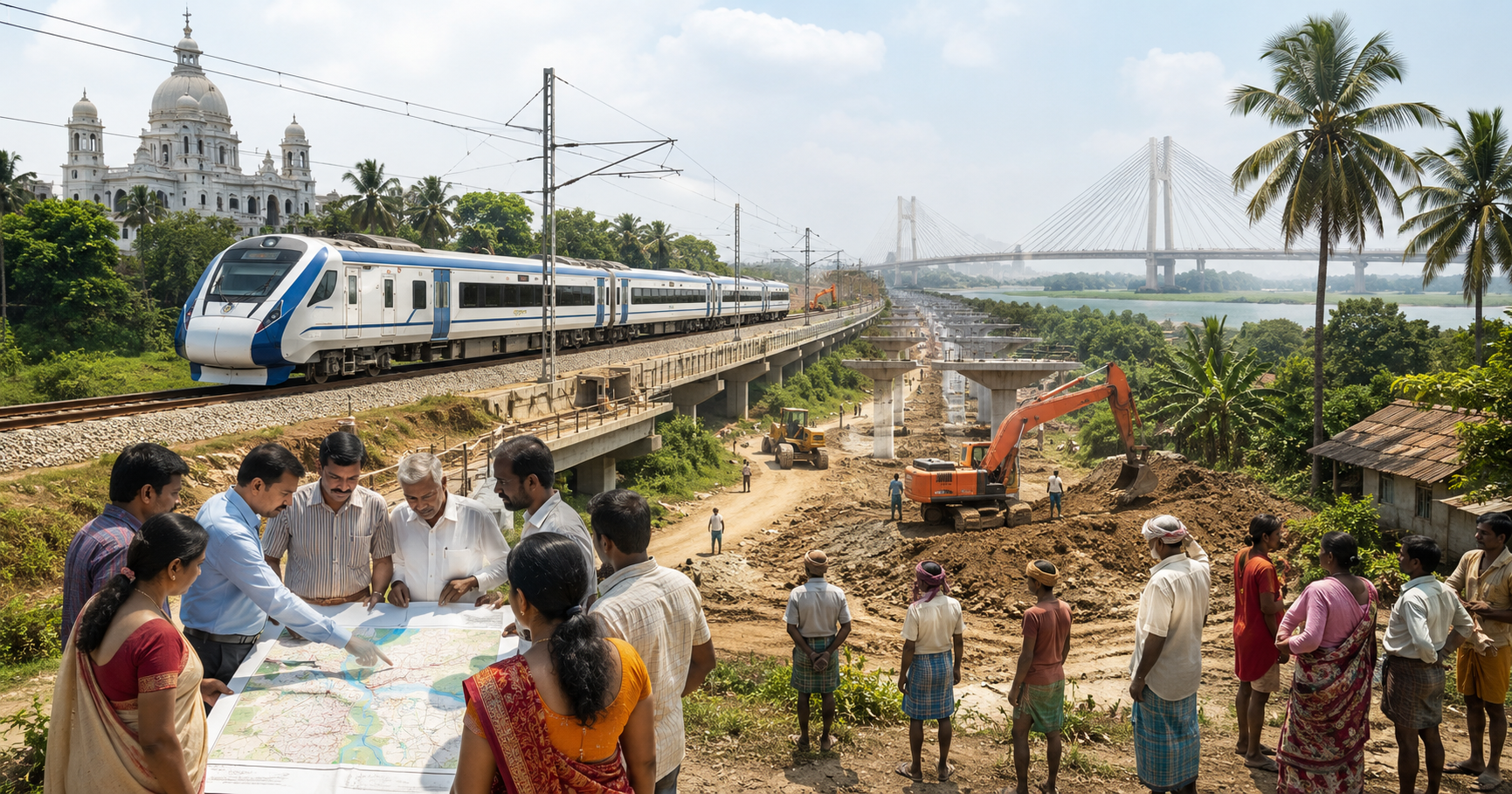 CM Suvendu Adhikari: বাংলায় রেলের ৬১টি প্রকল্পে সবুজ সঙ্কেত কেন্দ্রের! জমি জট কাটাতে বড় সিদ্ধান্ত মুখ্যমন্ত্রী শুভেন্দুর