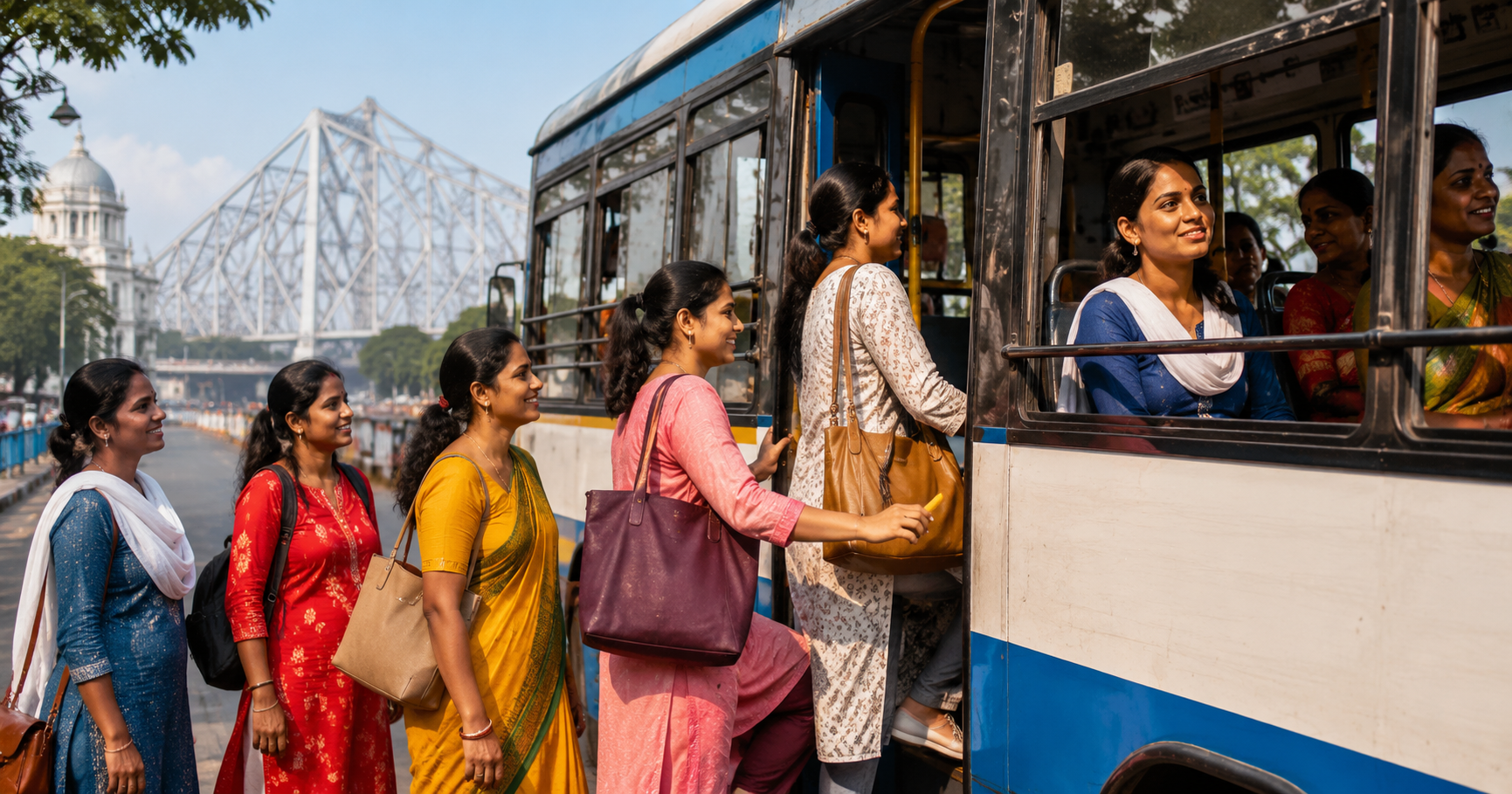 women-free-bus-travel-west-bengal-zero-value-ticket-how-to-apply-pink-card