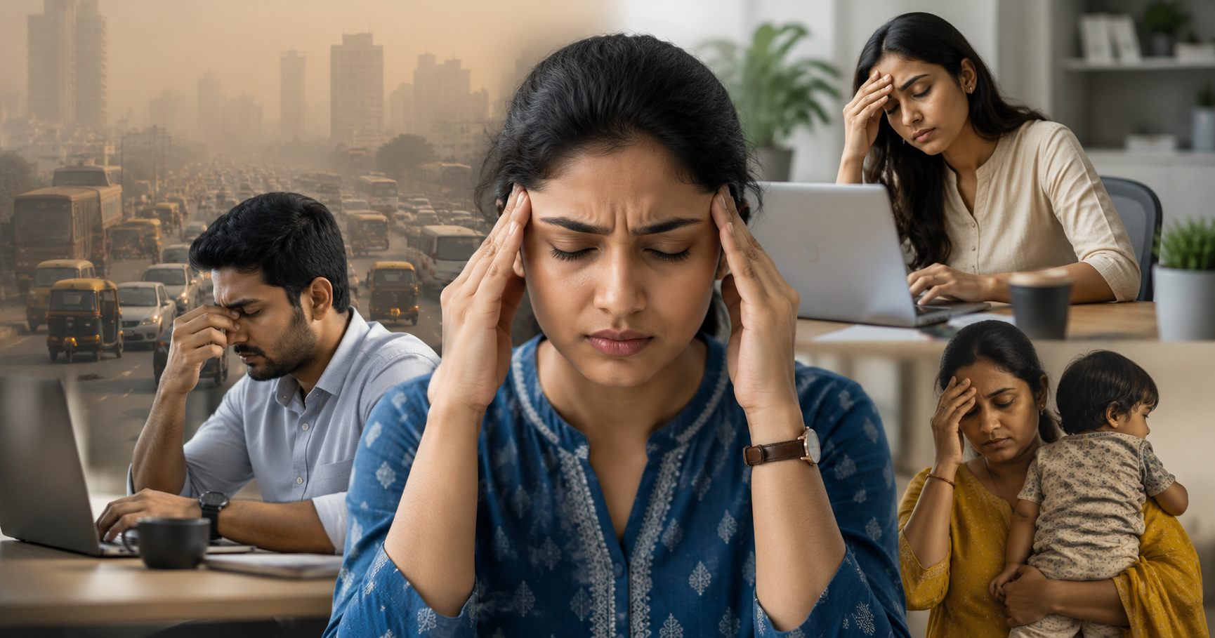 headache-migraine-rising-among-young-indians-women-most-affected-due-to-stress-and-pollution
